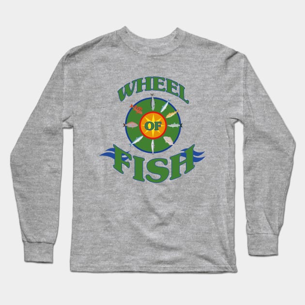 Wheel of Fish Long Sleeve T-Shirt by Meta Cortex